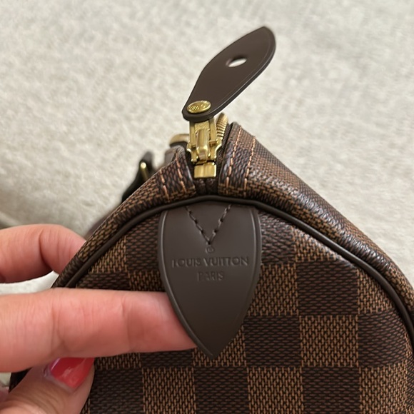LIKE NEW LOUIS VUITTON SPEEDY 25 DAMIER EBENE - Picture 14 of 15